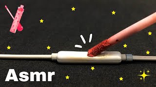 Asmr Lip Gloss on Earphone Mic Triggers and Tingles For Sleeping 😴 Part 442 [upl. by Farica]