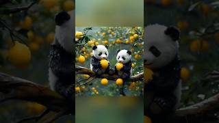 I want to ask if the citric acid is sour for them youtubeshorts cute animals funny fyp panda [upl. by Colleen]