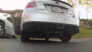 2016 wrx quotsptquot STI exhaust vs quotsptquot STI muffler delete [upl. by Ynohtnael]