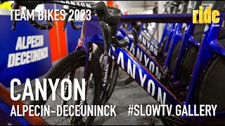 Pro Team Bikes 2023 SlowTV gallery – the Canyon bikes of AlpecinDeceuninck at the Tour Down Under [upl. by Nitsua]