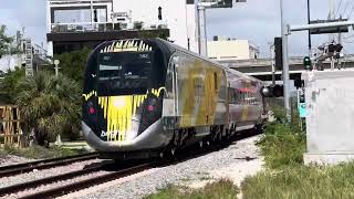 Northbound Brightline  BrightPink 11124 [upl. by Sherris]