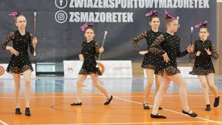 Mażoretki”Pasja’ Ostrołęka  mini Formation baton  Majorettes  Olecko [upl. by Francine331]