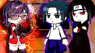 Uchiha Clan React To Sarada  Gacha React [upl. by Rephotsirhc]