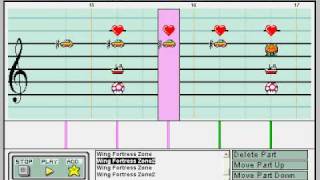 Wing Fortress Zone On Mario Paint Composer [upl. by Quarta]