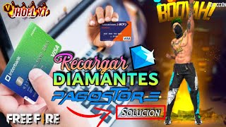 COMO RECARGAR DIAMANTES POR PAGOSTORE CON TARJETA  PAGO EFECTIVO [upl. by Constantin]