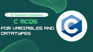 C MCQs  Top 25 Variables and Datatypes in C Questions and Answers  JavaTpoint [upl. by Eniamret794]