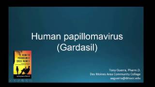 CC How to Pronounce human papillomavirus Gardasil Backbuilding Pharmacology [upl. by Esya]