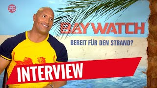 Dwayne quotThe Rockquot Johnson Interview  BAYWATCH [upl. by Nivan306]