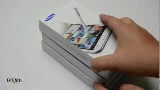 Phablet Samsung Galaxy Note II N7100  Unboxing Brasil [upl. by Gherardi]