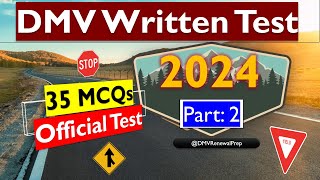 DMV Practice Test 2024 Official Test Paper part2 [upl. by Adnaloj408]