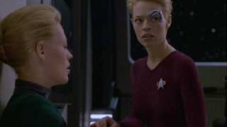 Star Trek Voyager Relativity 3 of 4 Seven interacts with self Captures Braxton [upl. by Benn875]