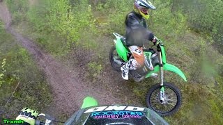 Kawasaki KX 250 amp KX250F Trail Ride [upl. by Aened]