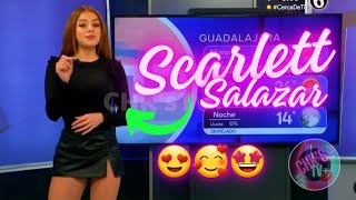 Scarlett Salazar ¡¡BAILANDO Preciosa Chica del clima Telediario Guadalajara Multimedios 🤩🥰😍 [upl. by Guzel]