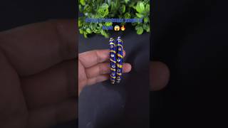 How to decorate bangle with thread 🔥how to make thread Bangles new design shorts CrafterAditi [upl. by Obed]