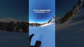 FULL GAS ON A SNOWBOARD😱🚀 wintersports snowboard [upl. by Arised]