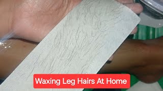 Waxing My Legs At Home To Save Money [upl. by Cailly546]