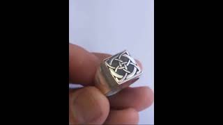 BonanzacomboothsGoldnit Celtic Knot ring for men sterling silver 925 stamped [upl. by Kwan]