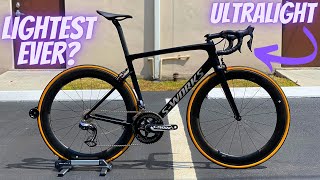 THE LIGHTEST BIKE SPECIALIZED EVER MADE SPECIALIZED SWORKS TARMAC SL6 ULTRALIGHT RIM BRAKE [upl. by Ralston5]