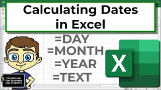 Date Functions and Formulas in Excel [upl. by Lusar911]