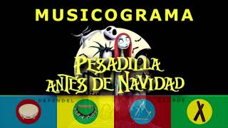 MUSICOGRAMA  HALLOWEEN  PESADILLA ANTES DE NAVIDAD [upl. by Dudley]