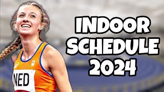 Femke Bol Indoor Schedule  Track And Field 2024 [upl. by Eenafit]