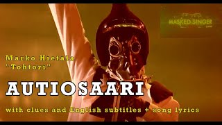 Marko Hietala Autiosaari with English subtitles  song lyrics  Masked Singer Suomi [upl. by Roos]