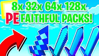 BEST MCPE 116 FAITHFUL TEXTURE PACKS  8x8  32x32  64x64  128x128 MCPE Win10 Xbox PS4 [upl. by Lupiv585]