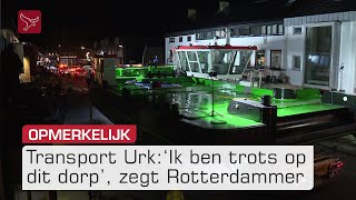 Spectaculair boottransport door Urk  Omroep Flevoland [upl. by Ydur]