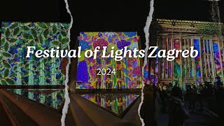 Festival of Lights Zagreb 2024 Watch till end [upl. by Getraer]