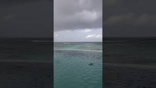 Raindrops Over the Pool of Overwater Villa The RitzCarlton Maldives Fari Islands June 2024 [upl. by Tice]