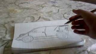 Comment dessiner un PickUp Design Concept [upl. by Ayhtnic]