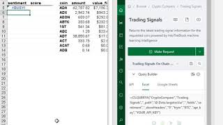 Get CryptoCompare data in Excel and Google Sheets  Trading Signals [upl. by Yaral724]