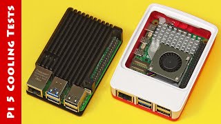 Raspberry Pi 5 Cooling Official Case vs Geeek Pi Heatsink Case [upl. by Corotto]