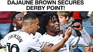 DAJAUNE BROWNS Derby County DEBUT GOAL Matchday Vlog [upl. by Brantley]