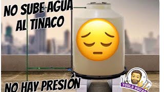 No sube agua al Tinaco tiene muy poca presión la toma una solución [upl. by Anuaik]