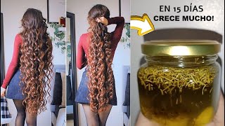 El mejor método de crecimiento MUY RÁPIDO para cabello RIZADO que no crece con nada🤩⚠ [upl. by Annaitsirk]