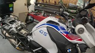 12000 Mile Service 2022 BMW R 1250 GS Adventure Including Brake Fluid motovlog bmwmotorrad [upl. by Alian703]