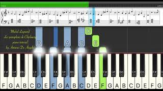 Michel Legrand  Les parapluies de Cherbourg  piano tutorial by Antonio De Angelis [upl. by Egwan]