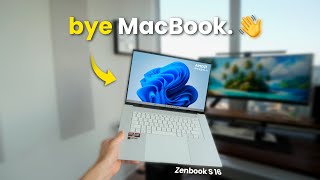 MacBook Fanboy Switches Back To Windows  ASUS Zenbook S 16 Review 1 Month Later [upl. by Llerdna]