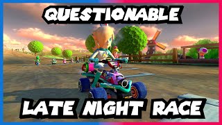 Questionable Late Night Race  Mario Kart 8 Deluxe WORLDWIDE HIGHLIGHT mariokart8deluxe [upl. by Denni]