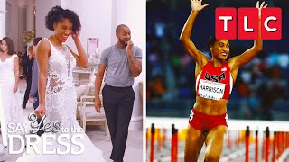 Olympian Goes Wedding Dress Shopping  Say Yes to the Dress  TLC [upl. by Atyekram765]