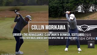 Collin Morikawa Golf Swing Driver DTL amp FO Genesis Scottish Open North Berwick UK July 2022 [upl. by Elatia]