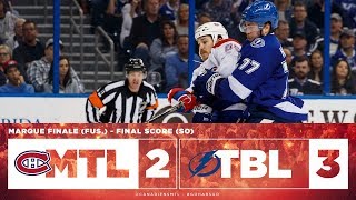 Canadiens vs Lightning 201718 Match 68 [upl. by Groos]