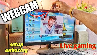 HP Webcam W100 Setup and Unboxing II How Install Webcam [upl. by Irelav279]