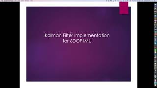 Kalman Filter for 6DOF IMU Implementation 26 [upl. by Nena]