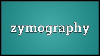 Zymography Meaning [upl. by Ocirrej]