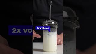 How To Froth Milk with French Press for tasty home cappuccino [upl. by Flaherty]