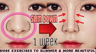 5 Min Nose Exercises To Slimmer amp More Beautiful in 1 Week  Top Exercises for Nose at Home [upl. by Manton731]