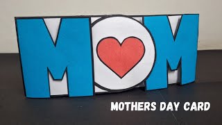 Mothers Day Cards  How To Make Cards For Mothers Day  Handmade Mothers Day Card [upl. by Htabazile]