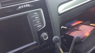 VW Golf R  MirrorLink Test of Streaming Video [upl. by Udele]